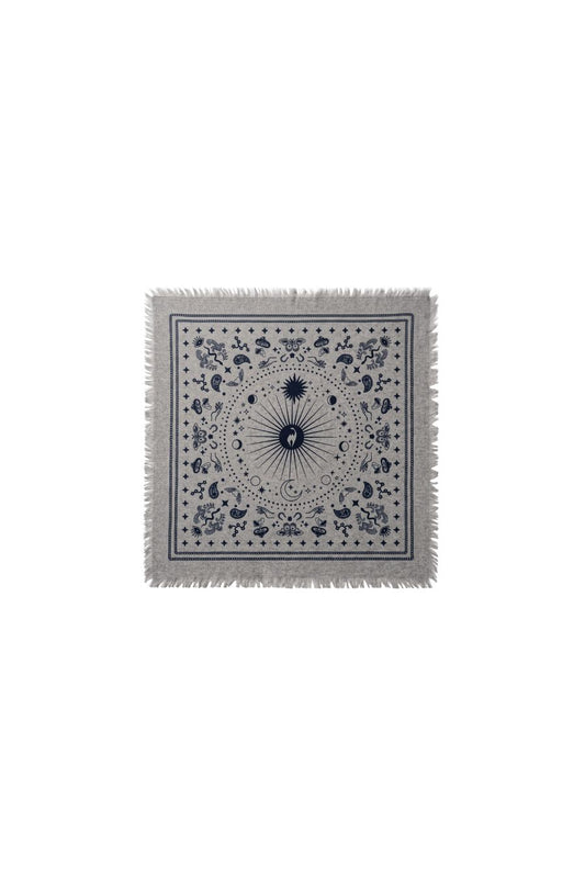 Mini Cosmic Bandana in Pearl Grey/Navy