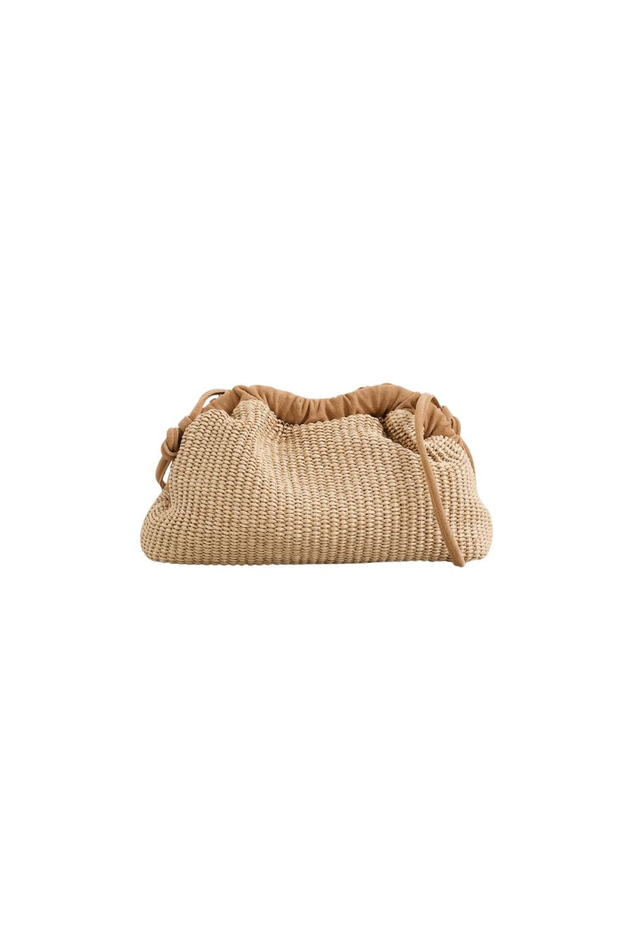 Mini Cloud Clutch in Natural