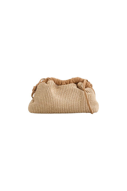 Mini Cloud Clutch in Natural