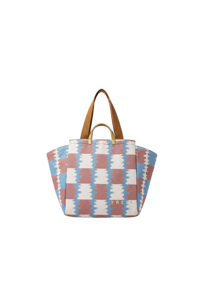 Happy Stripe Travel Tote in Cola