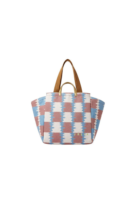 Happy Stripe Travel Tote in Cola