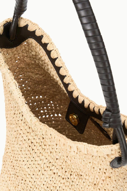 Lani Raffia Bucket Bag in Natural