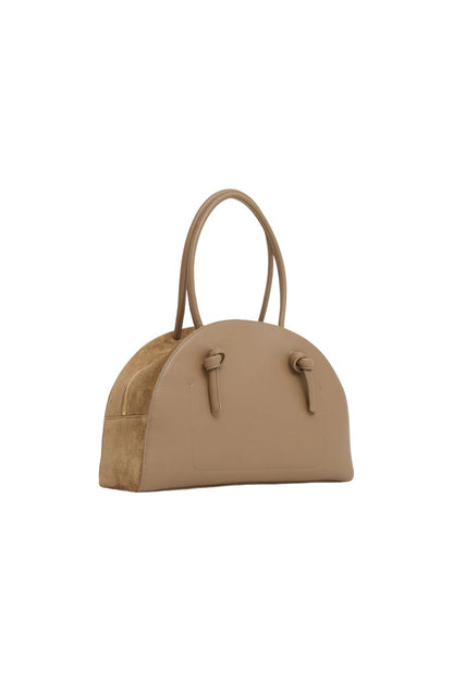 Fortuna Leather Top Handle Bag in Anise