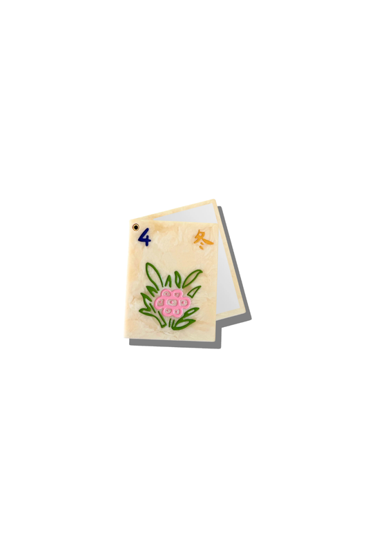 Flower Mahjong Compact Mirror