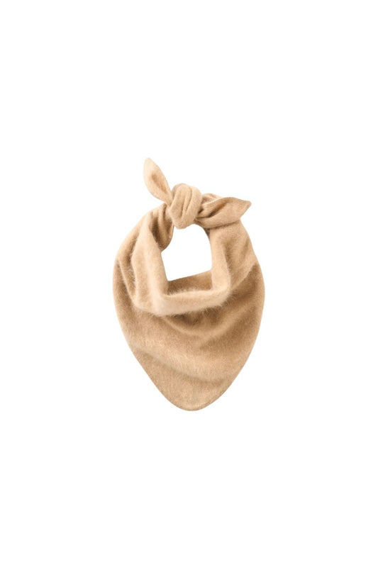 Brushed Triangle Scarf in Camel