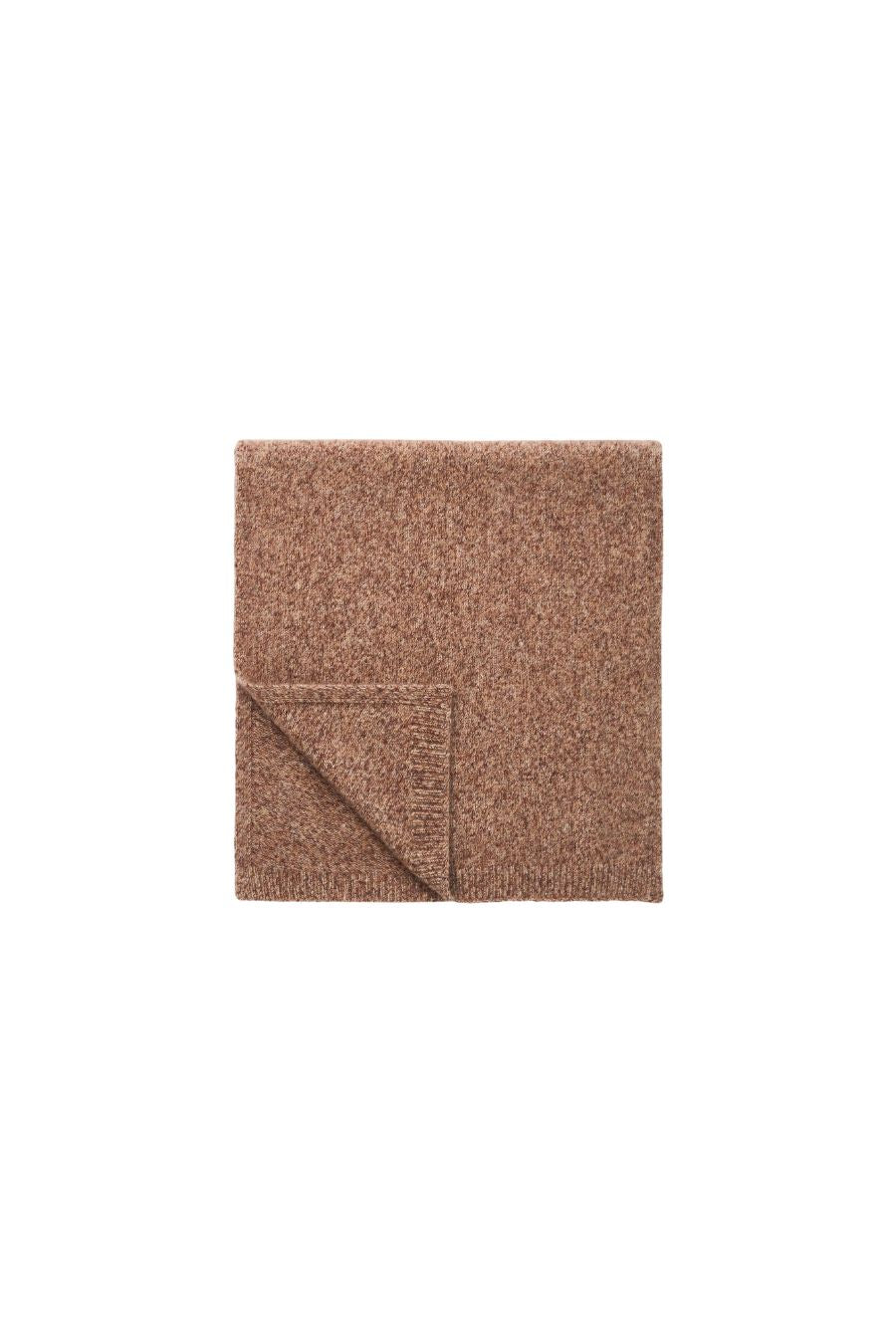 Marled Scarf in Brown Melange