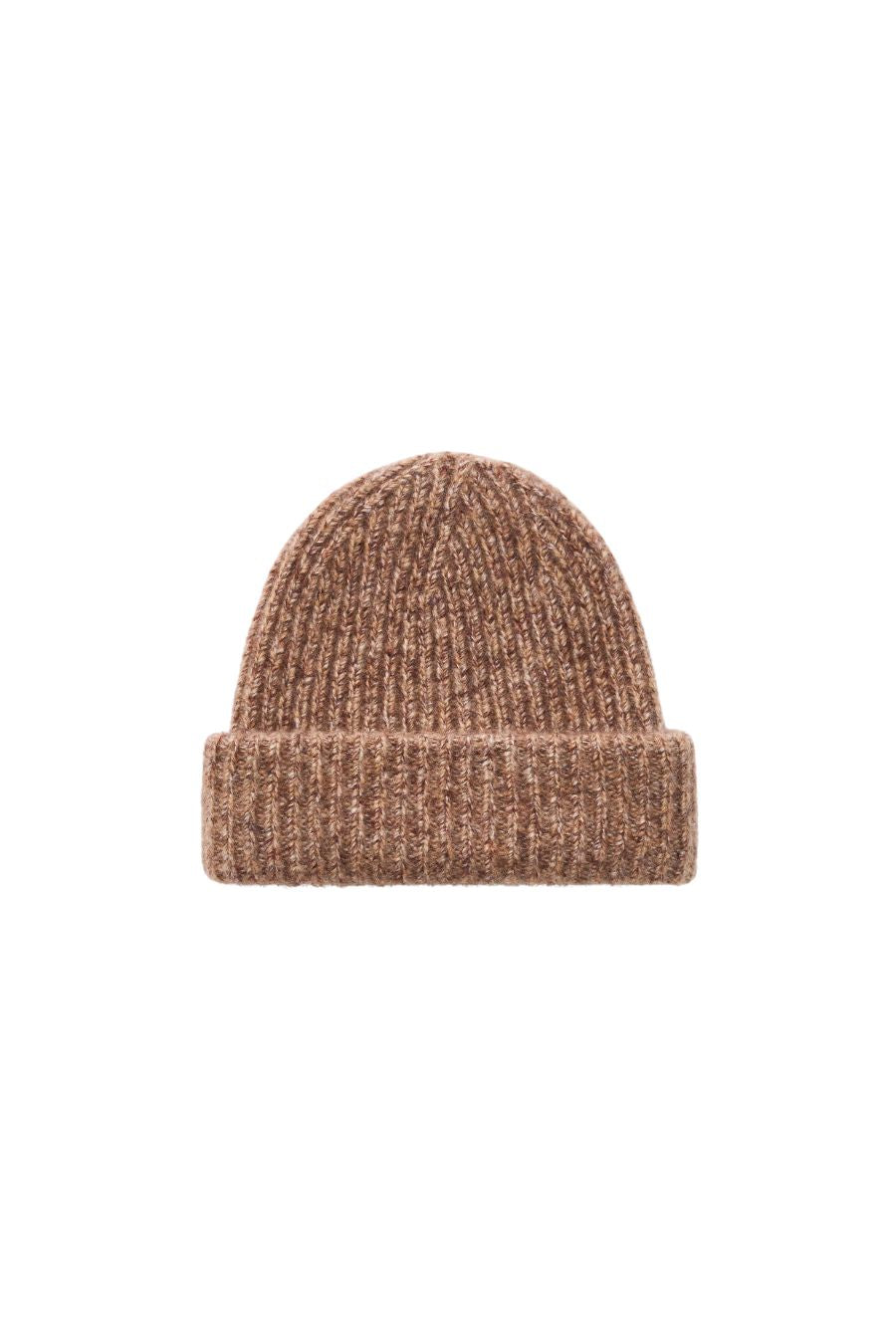 Marled Beanie in Brown Melange