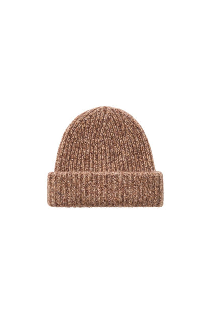 Marled Beanie in Brown Melange