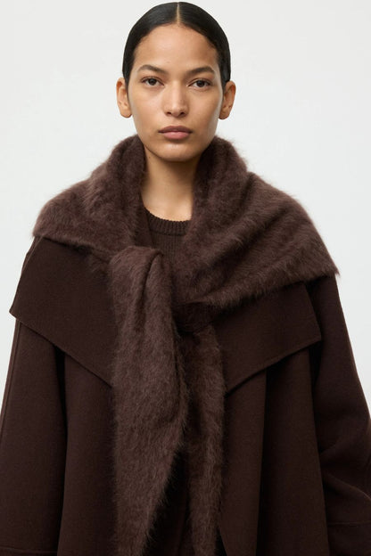 Brushed Scarf in Mocha
