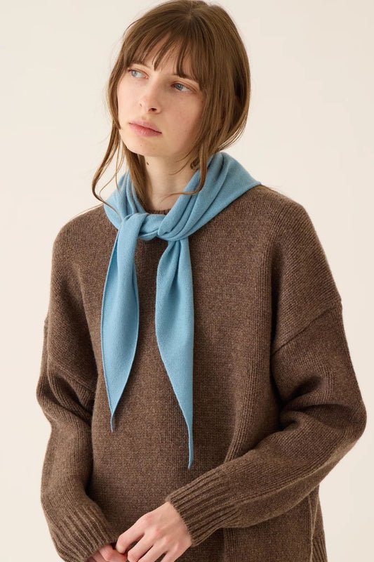 Nessa Cashmere Bandana in Vintage Blue
