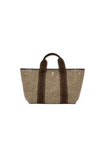 Rue de Verneuil Traversée S Caviar Brown, quilted equestrian saddle pad — styled view