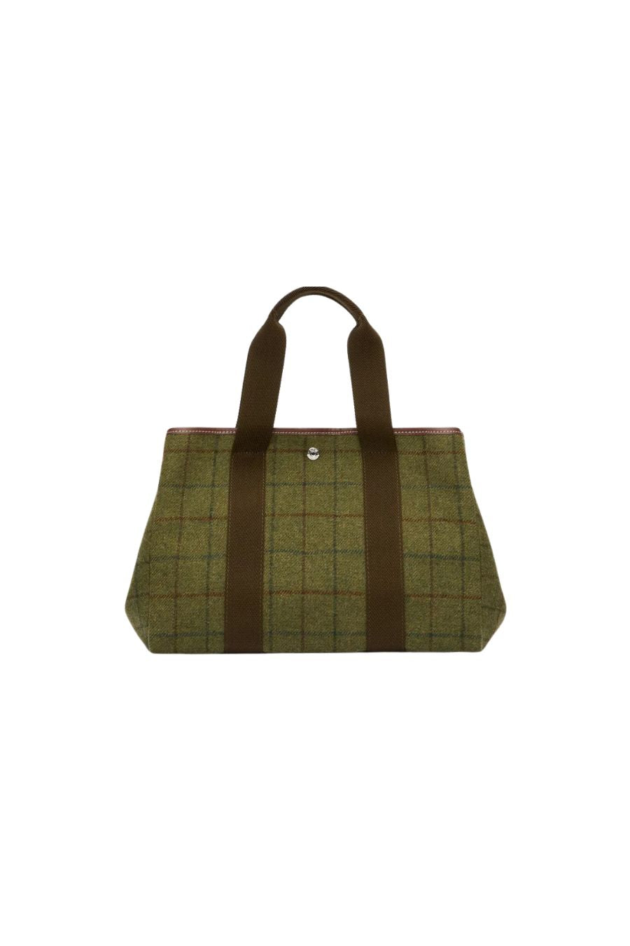 Rue de Verneuil Traversée M Hunting Tweed Kaki, quilted equestrian saddle pad — styled view