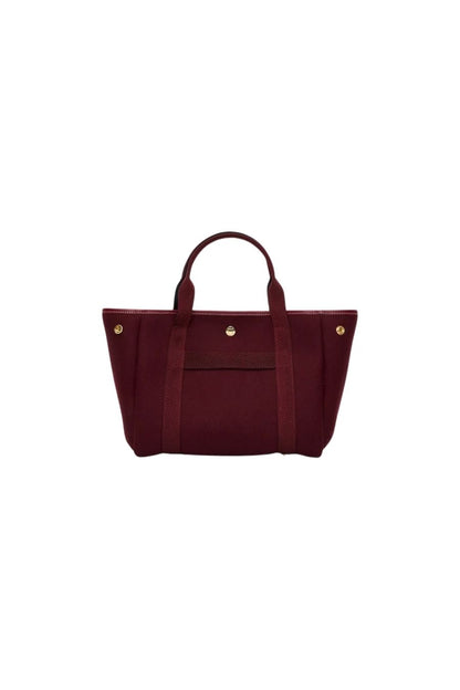 Rue de Verneuil Traversée S Burgundy Flannel, quilted equestrian saddle pad — detail view