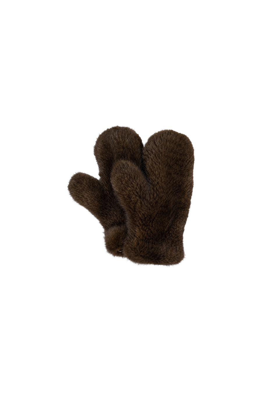 Mink Mittens in Brown