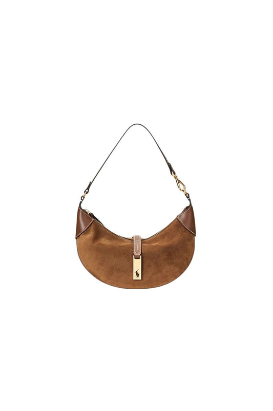 Polo ID Suede Mini Shoulder Bag in Cinnamon
