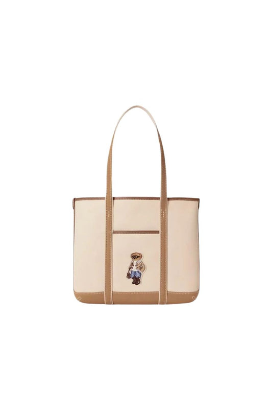 Canvas Tote Small in Ecru/Berkshire Tan