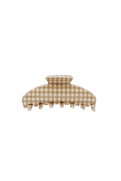 Big Effing Clip in Gingerbread Gingham by Emi Jay