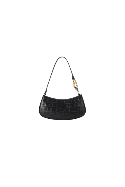 Ollie Bag in Black Croc