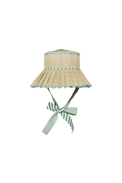Luxe Ravello Hat in Kiwi Stripe by Lorna Murray