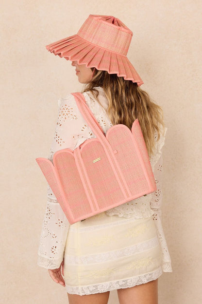 Island Capri Hat in Peach Crush by Lorna Murray
