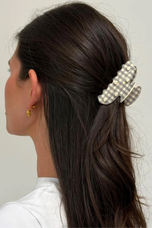 Sweetheart Clip in Cozy Cloud Gingham by Emi Jay