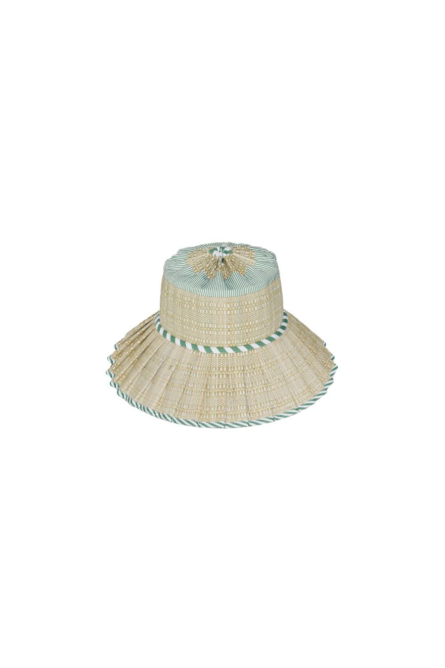 Luxe Capri Hat in Kiwi Stripe by Lorna Murray