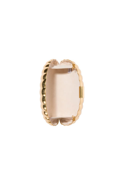 Monet Shell Clutch in Gold