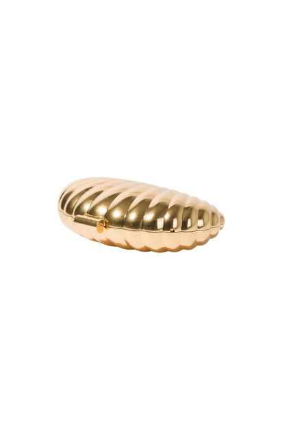 Monet Shell Clutch in Gold