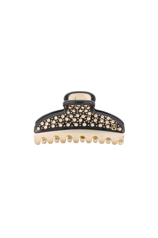 Vendome Medium Clip in Black/Crystal