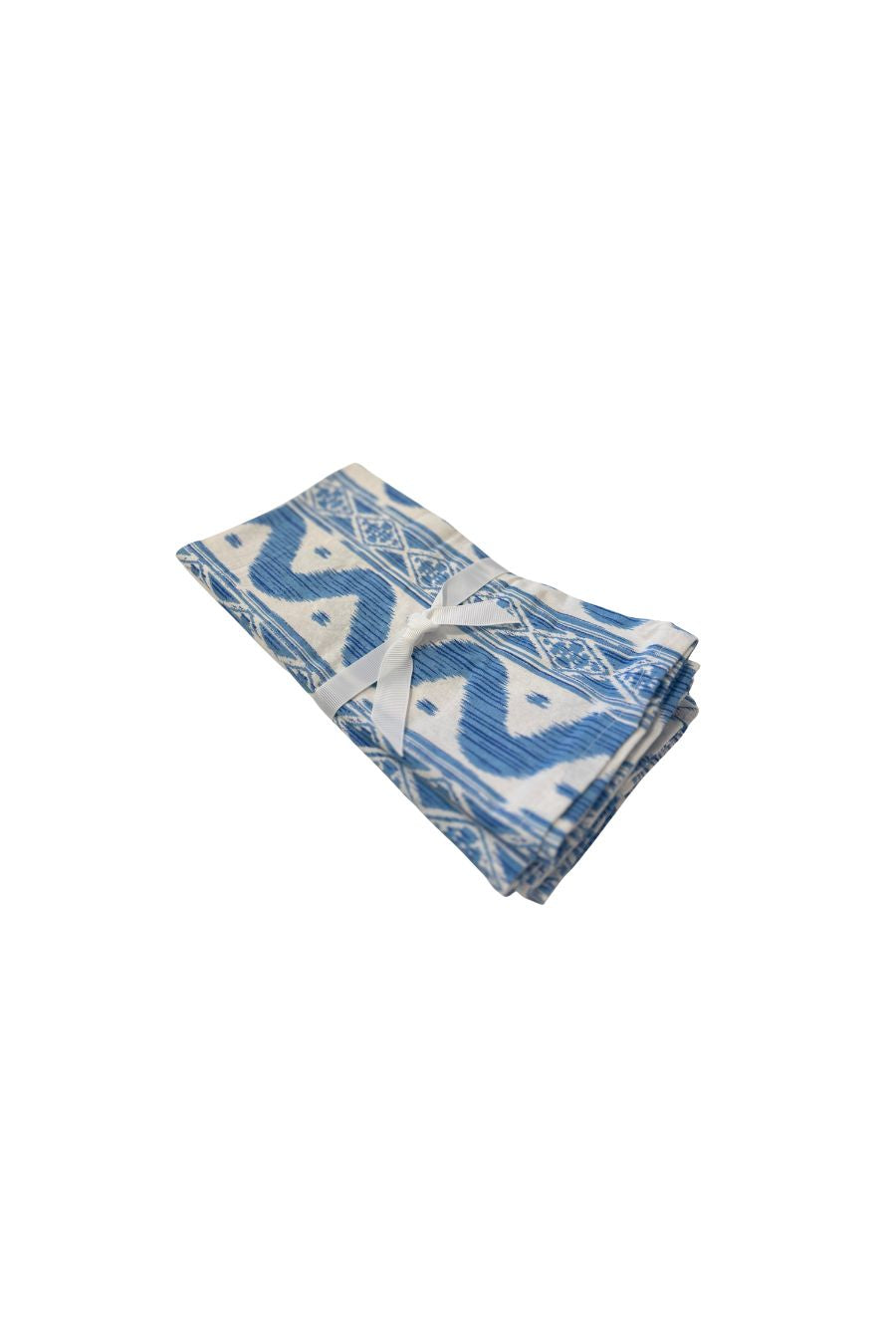 Wavy Blue Tablecloth Napkin S/4