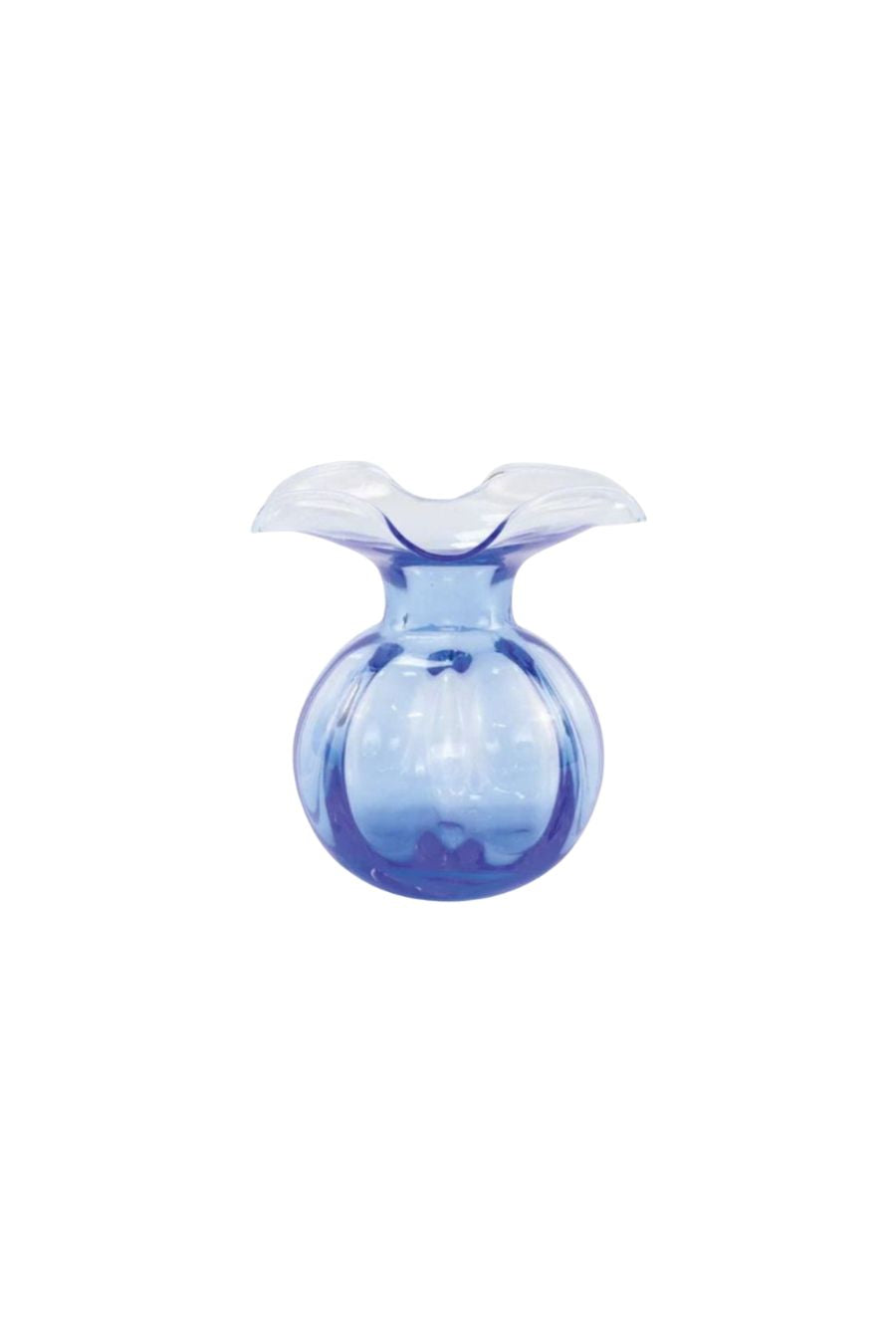 Hibiscus Glass Cobalt Bud Vase