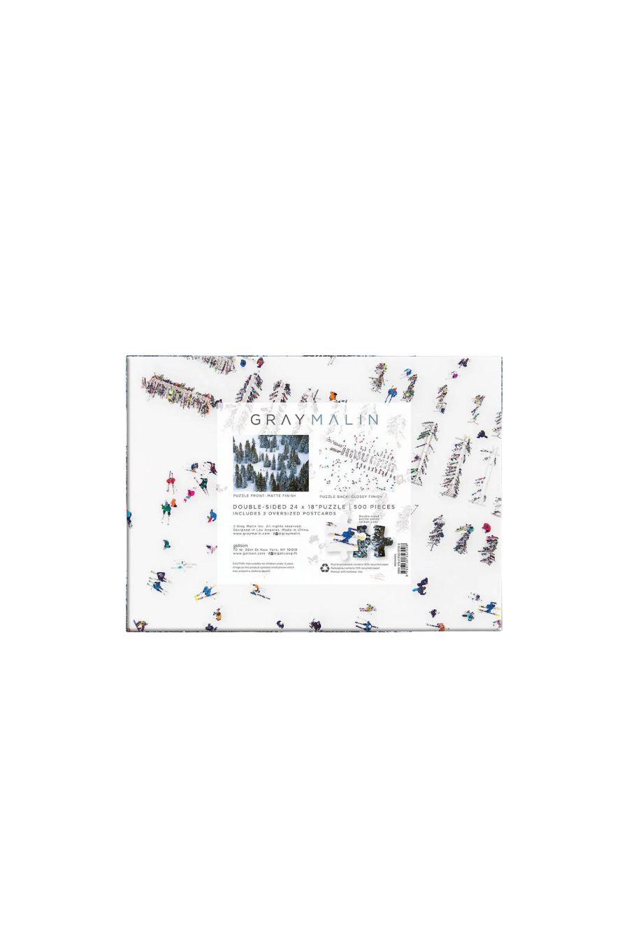 Gray Malin the Snow Double-Sided 500 Piece Puzzle