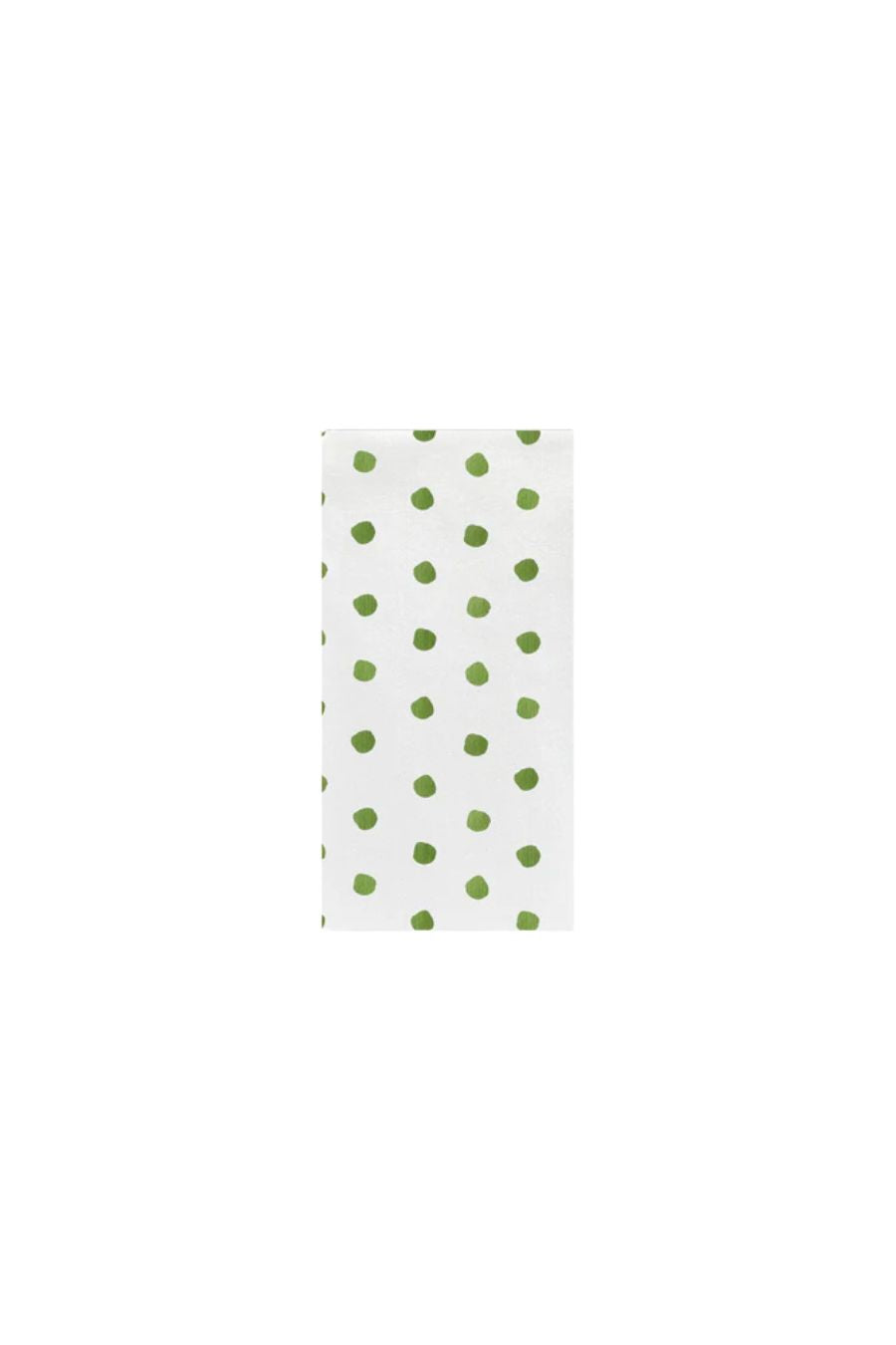 Papersoft Napkins Dot Green Guest Towels