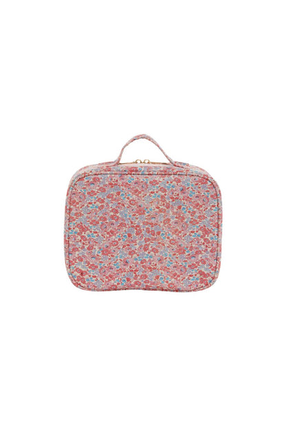 TRVL2 Toiletry Case in Marseille with Pink Stripe Liner