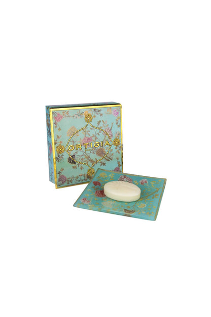 Florio Glass Plate & Soap Box