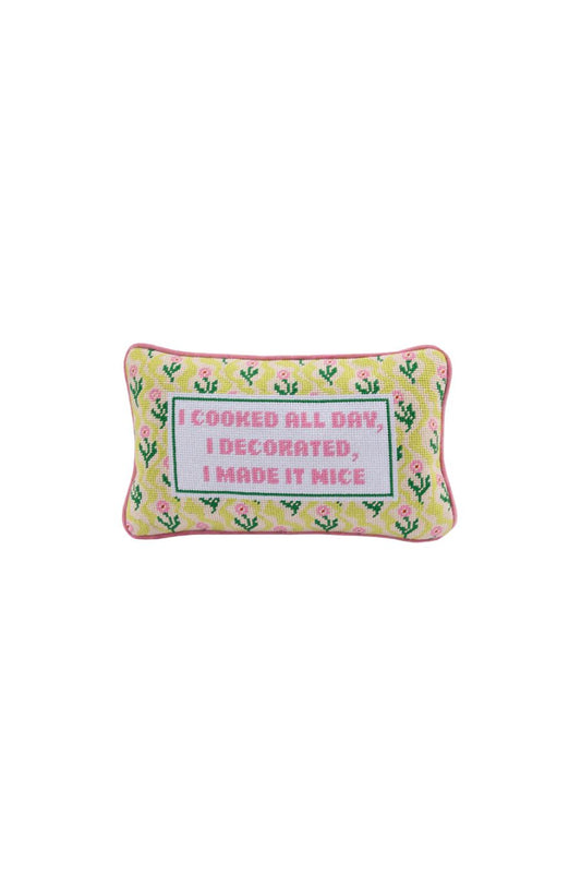 Made it Nice Needlepoint Pillow