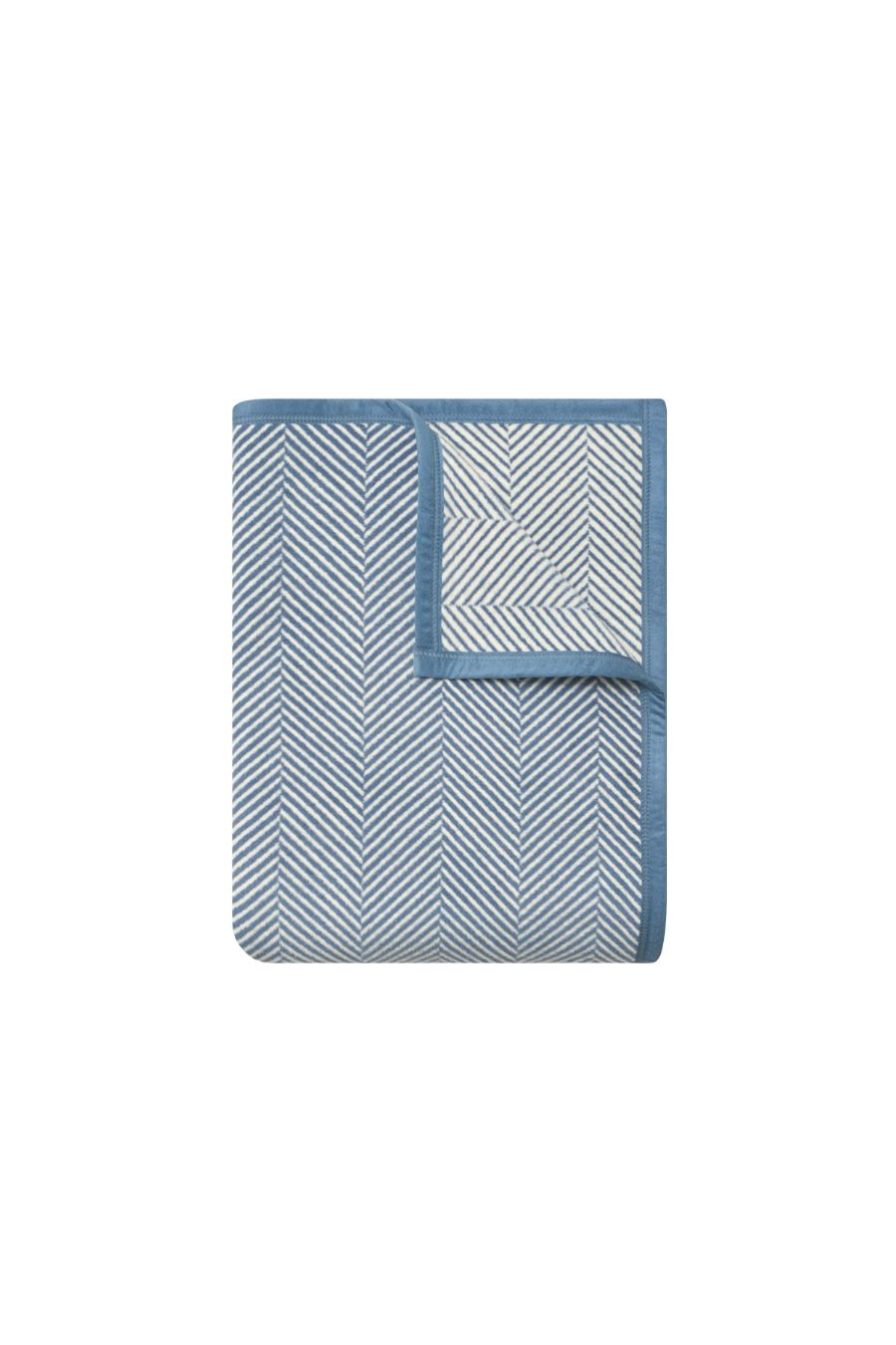 Herringbone Cornflower Blanket