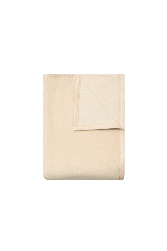 Herringbone Cream Blanket