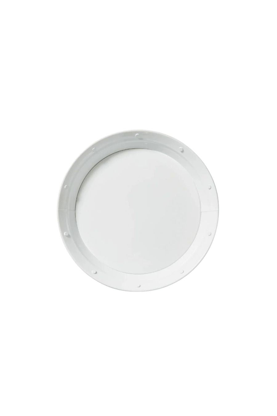 White Metal Plates Set of 4