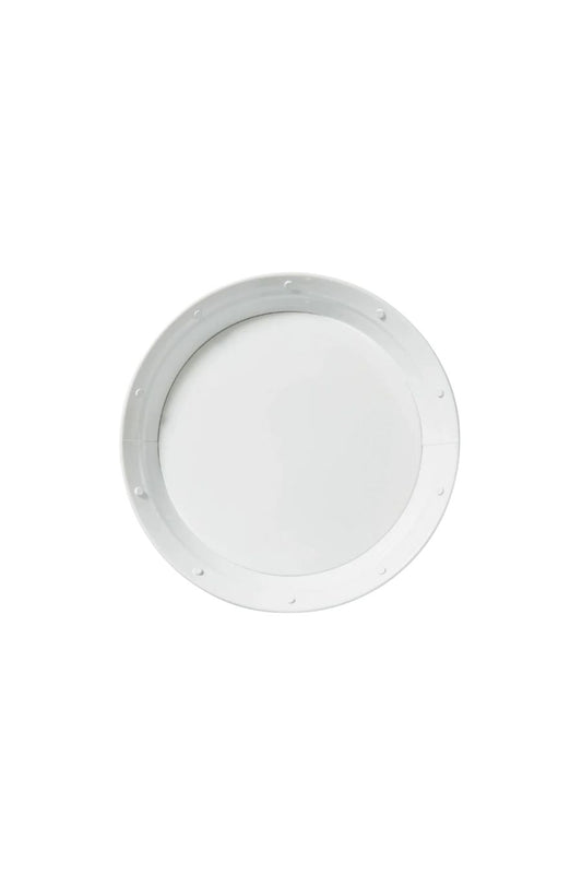 White Metal Plates Set of 4