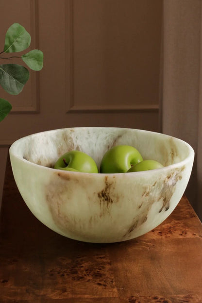 RESIN Giada Large Bowl Jade Swirl