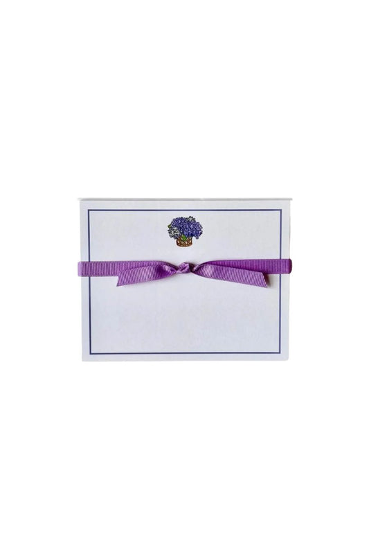 Hydrangea in Vase Flat Note Cards