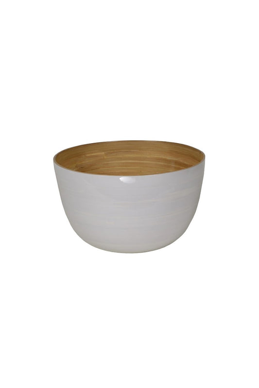 Bamboo Mixing Bowl in White