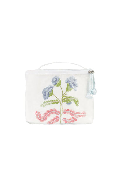 Carnation Train Case in Blue
