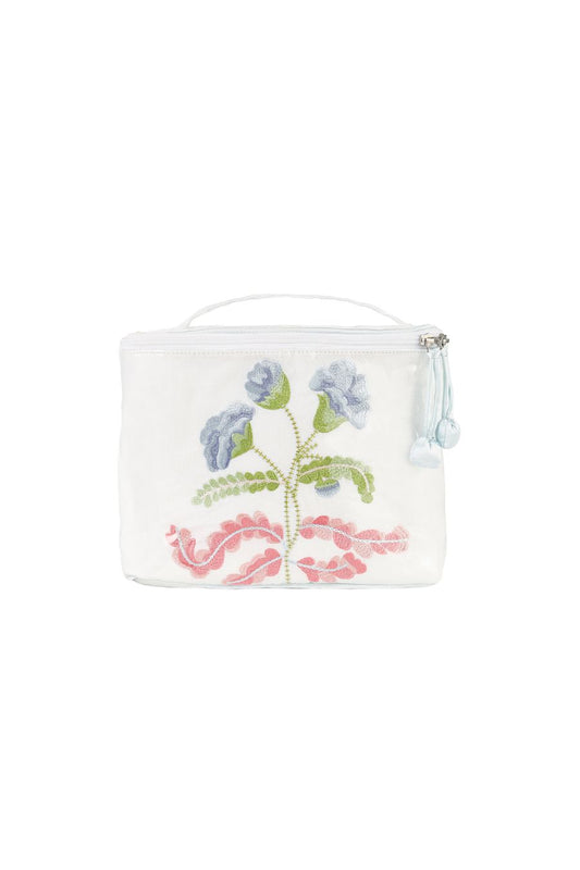Carnation Train Case in Blue