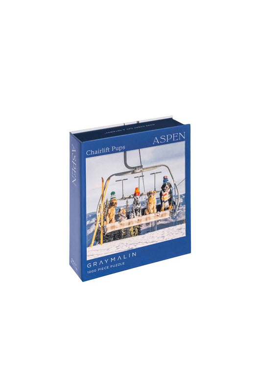 Chronicle Books Gray Malin Aspen 1000 Piece Book Box Puzzle