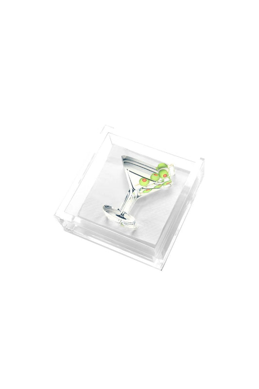 Martini Acrylic Cocktail Napkin Holder
