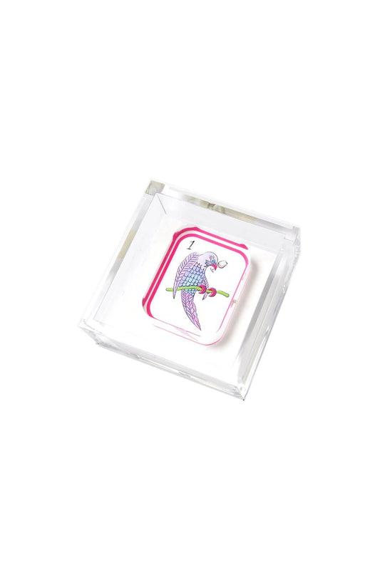 Mahjong Birdie Bam Acrylic Cocktail Napkin Holder