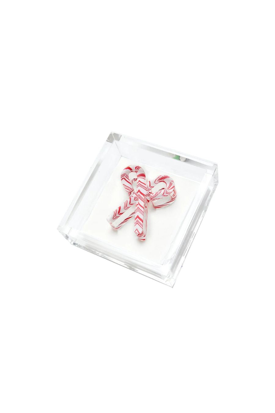 Candy Canes Acrylic Cocktail Napkin Holder
