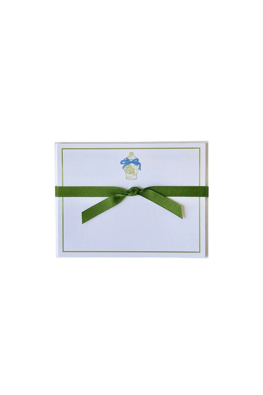 Green Ginger Jar Flat Note Cards